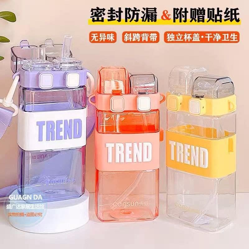 "The TREND water bottle" - acrylic leak-Proof,