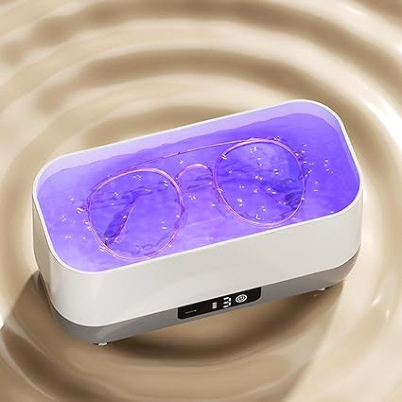 USB Rechargeable High Frequency Vibration Cleaner with 360° Multi-Speed Vibration and Silicone Tray