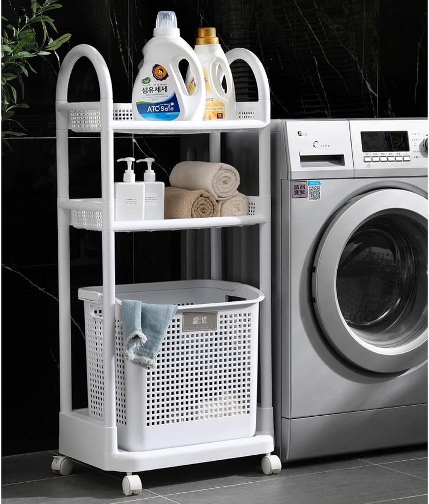 2-Tier Laundry Basket Organizer