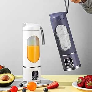 Portable fruit juicer 450ml 8 blade usb rechargeable