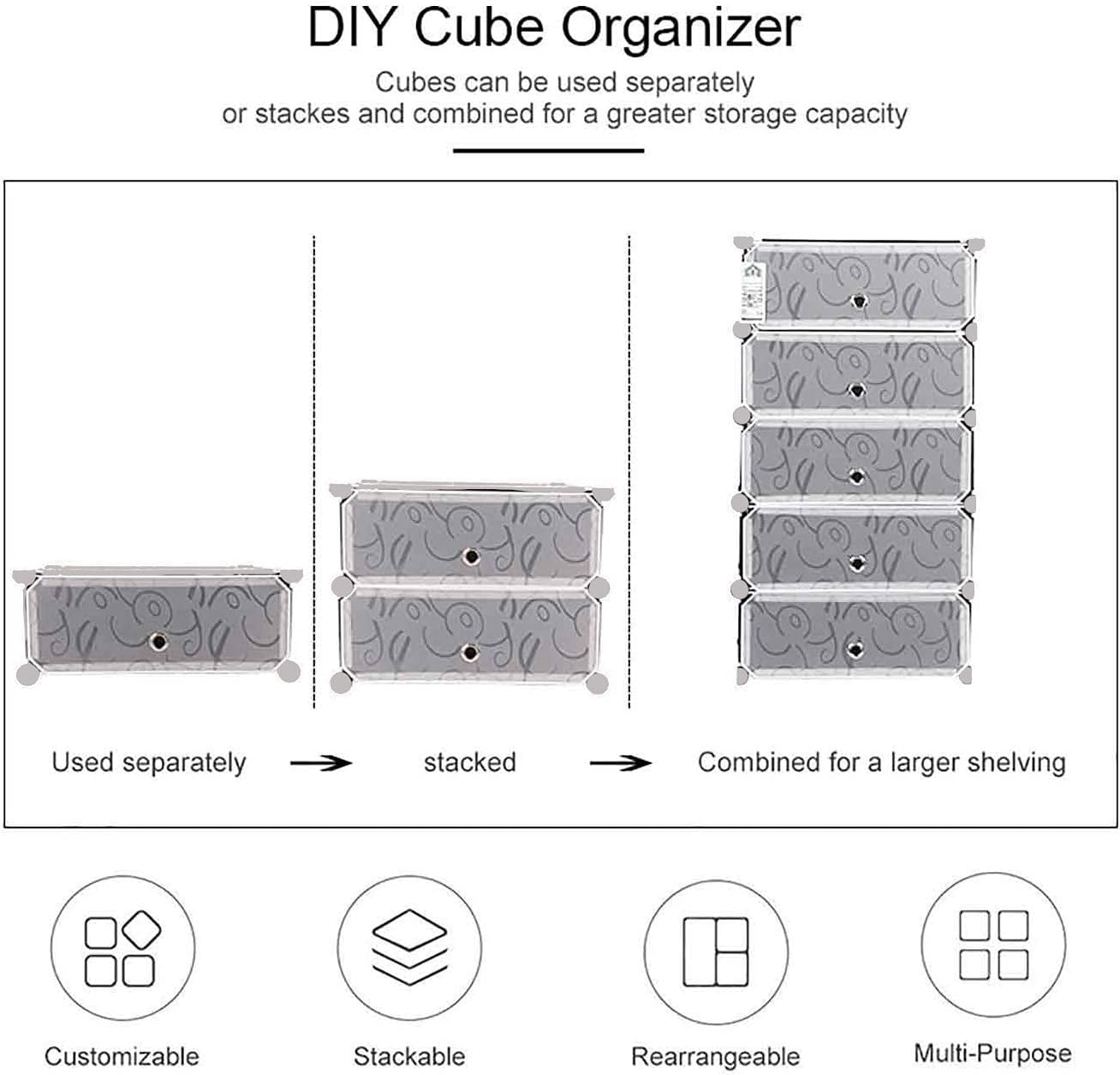 Shoe Rack Up-Way White, Black Frosted Glass - 4 Layer, 5 Layer, 6 Layer