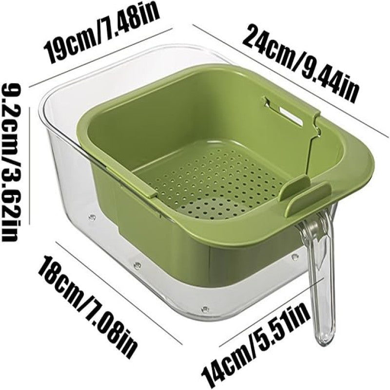 Plastic Fruit and Vegetable Washing Drain Basket