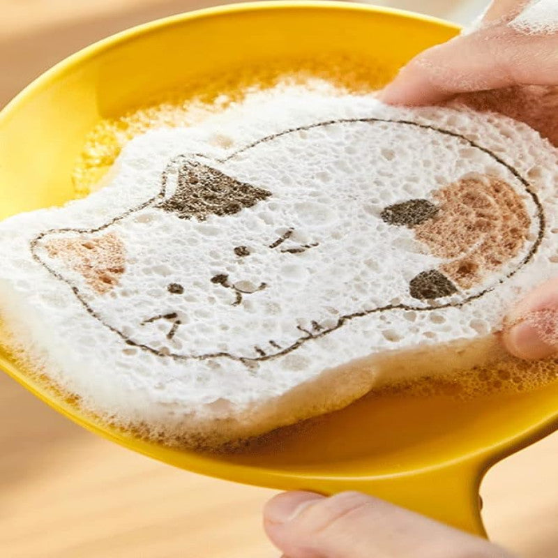 Compressed Wood Pulp Sponge – Eco-Friendly Cleaning & Kitchen Sponge | Adornia.pk