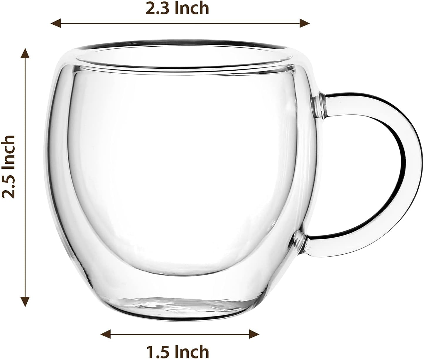 2- Pack Double Wall Mugs