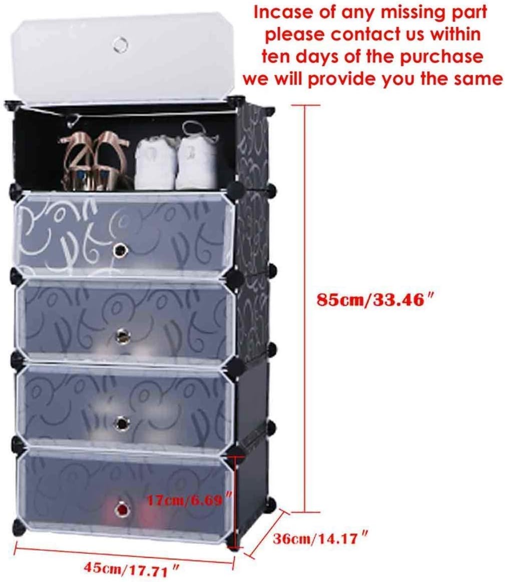 Elite Frosted Long-Profile 4-Tier Shoe Organizer
