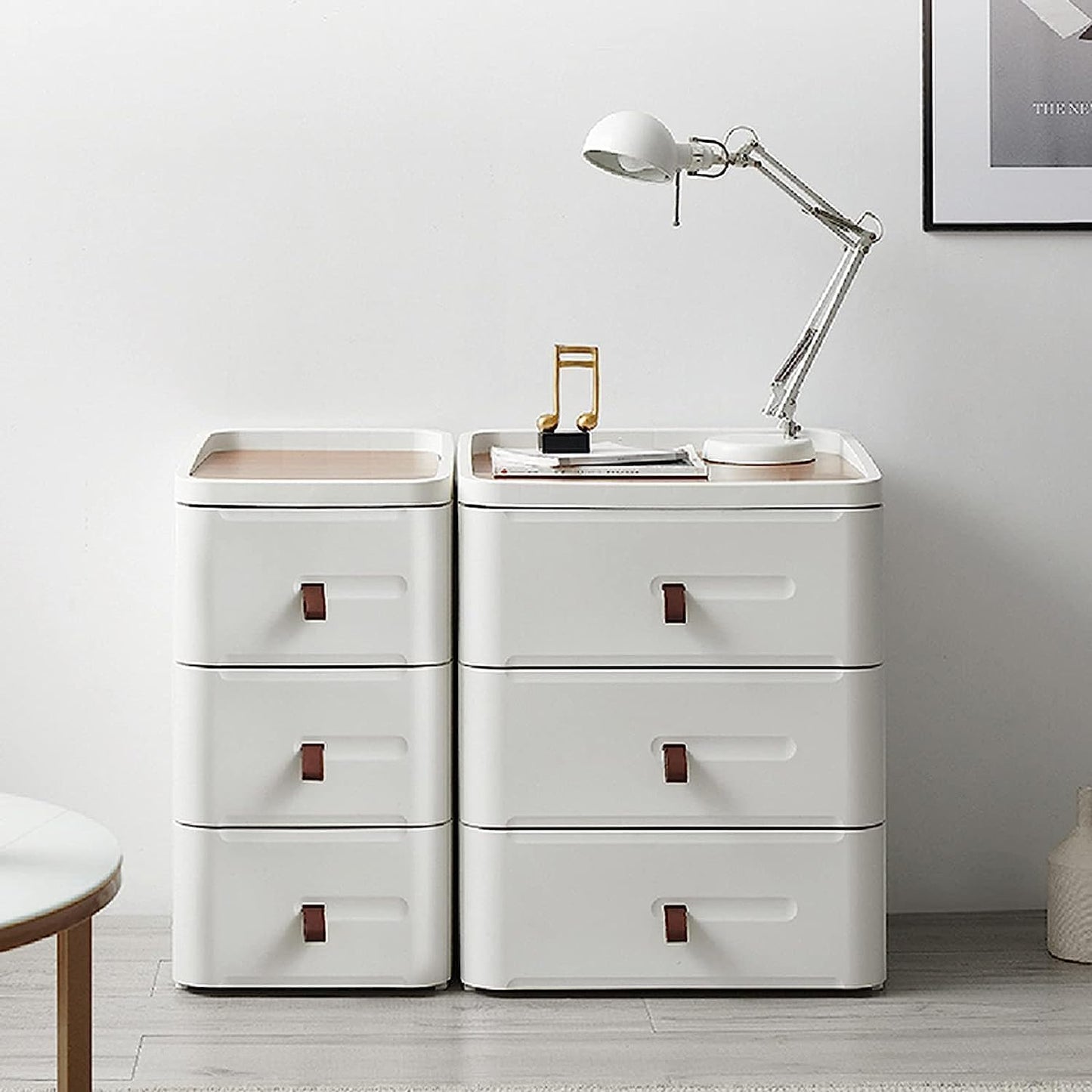 Bedside Table Portable Drawers