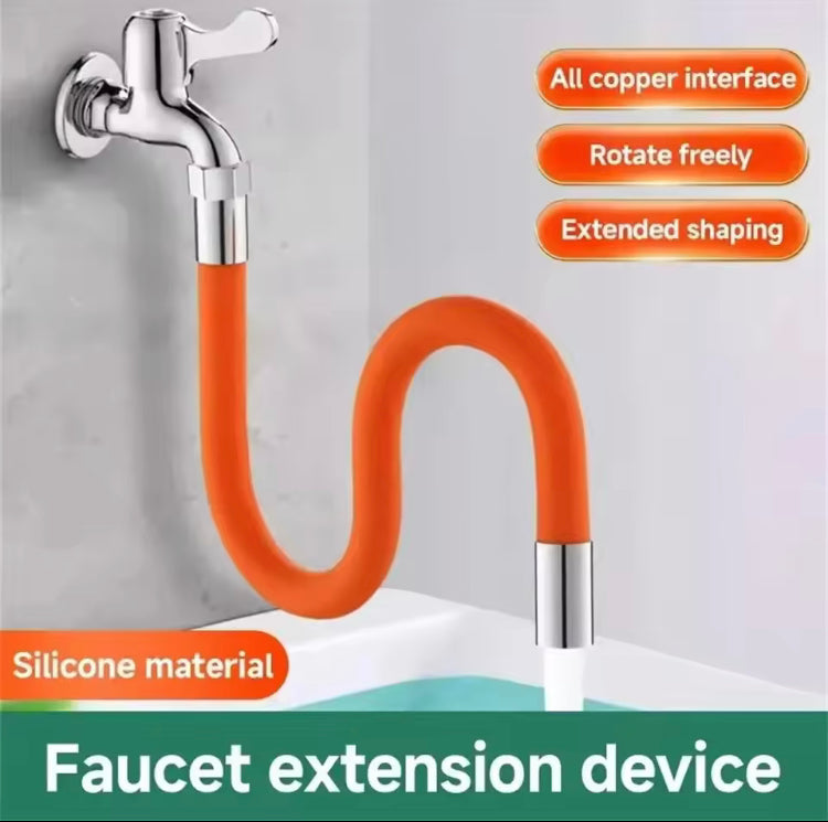 Large 360 Rotating Faucet Extension Silicone Flexible Pipe