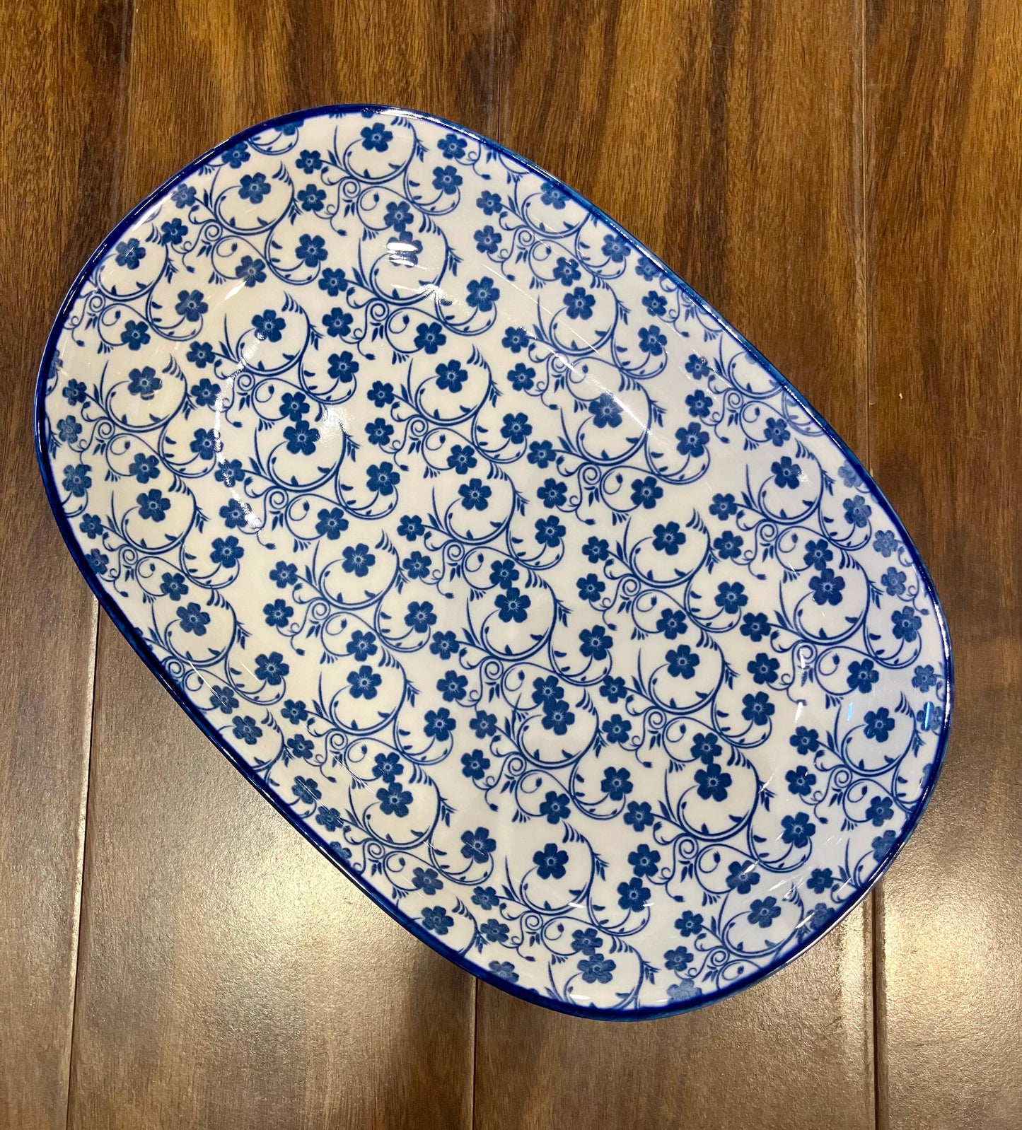 Danny Home Blue Series Oval Plate 1Pcs