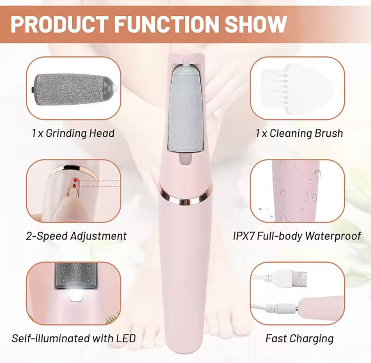 Rechargeable Foot File Remover Pedicure Tool