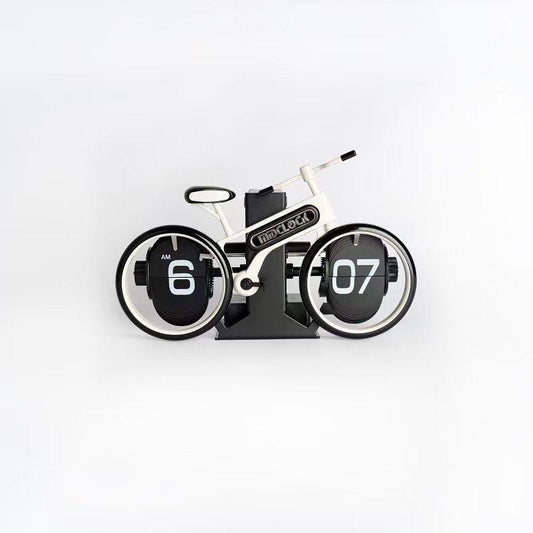 Retro Bicycle Flip Clock – Fashion Desktop Clock for Home & Office Décor (Random Color) | Adornia.pk