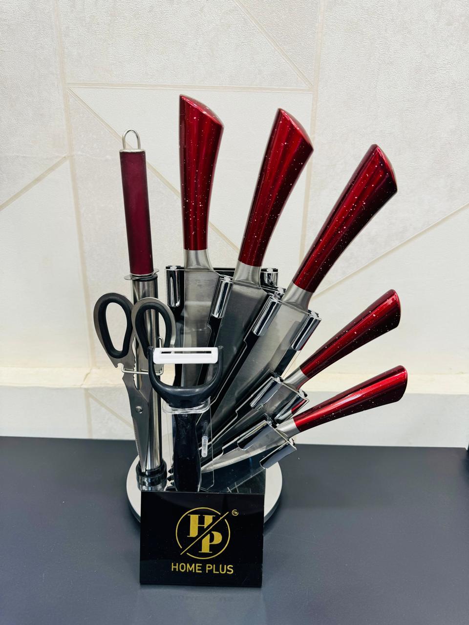 Revolving Knife Set - 8 Essential Tools