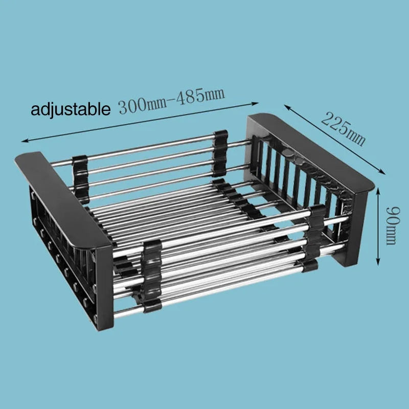 Retractable Tableware Dish Drying Holder