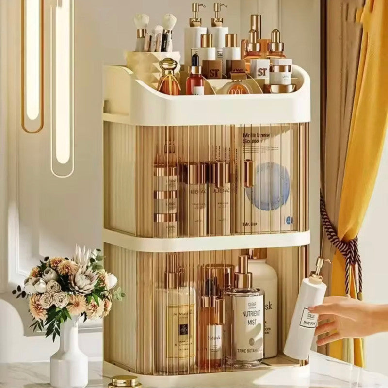 Large Capacity Makeup Storage Box | Dust Proof Cosmetics Organizer