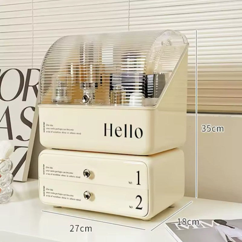 Makeup Organizer Stand Holder Box, Drawer Type Dresser Shelf, Multifunctional Cosmetic Organizer