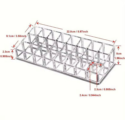 24 Grids High Quality Acrylic Lipstick Organizer