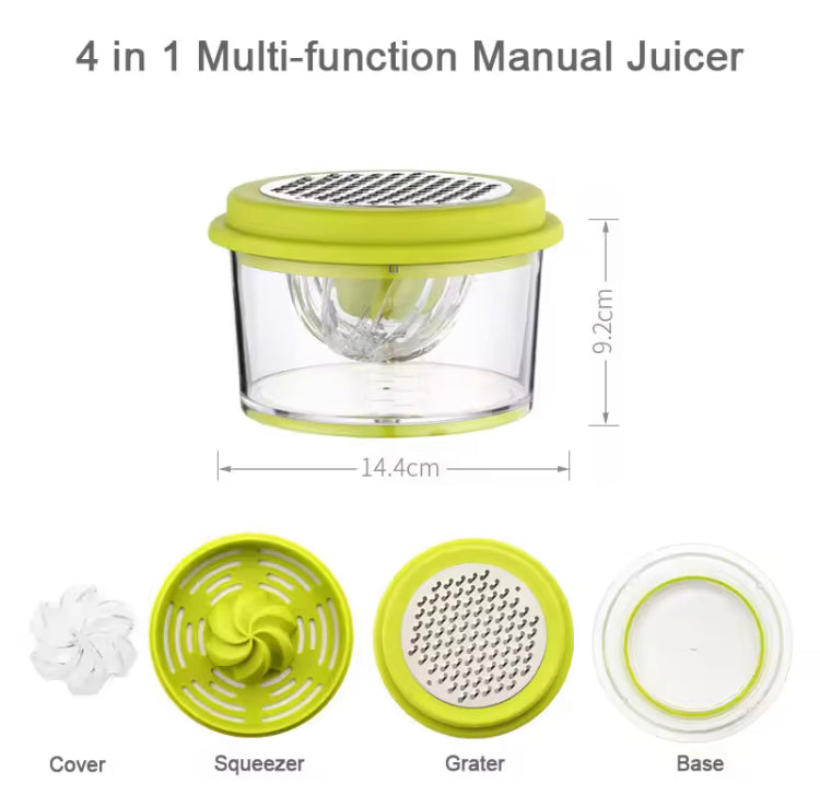 4 in 1 Multifunctional Manual Juicer Grater