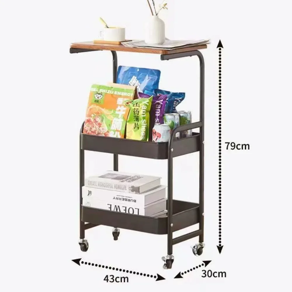 SLIM ROLLING CART – MULTIPURPOSE RUSTPROOF STORAGE TROLLEY WITH WHEELS