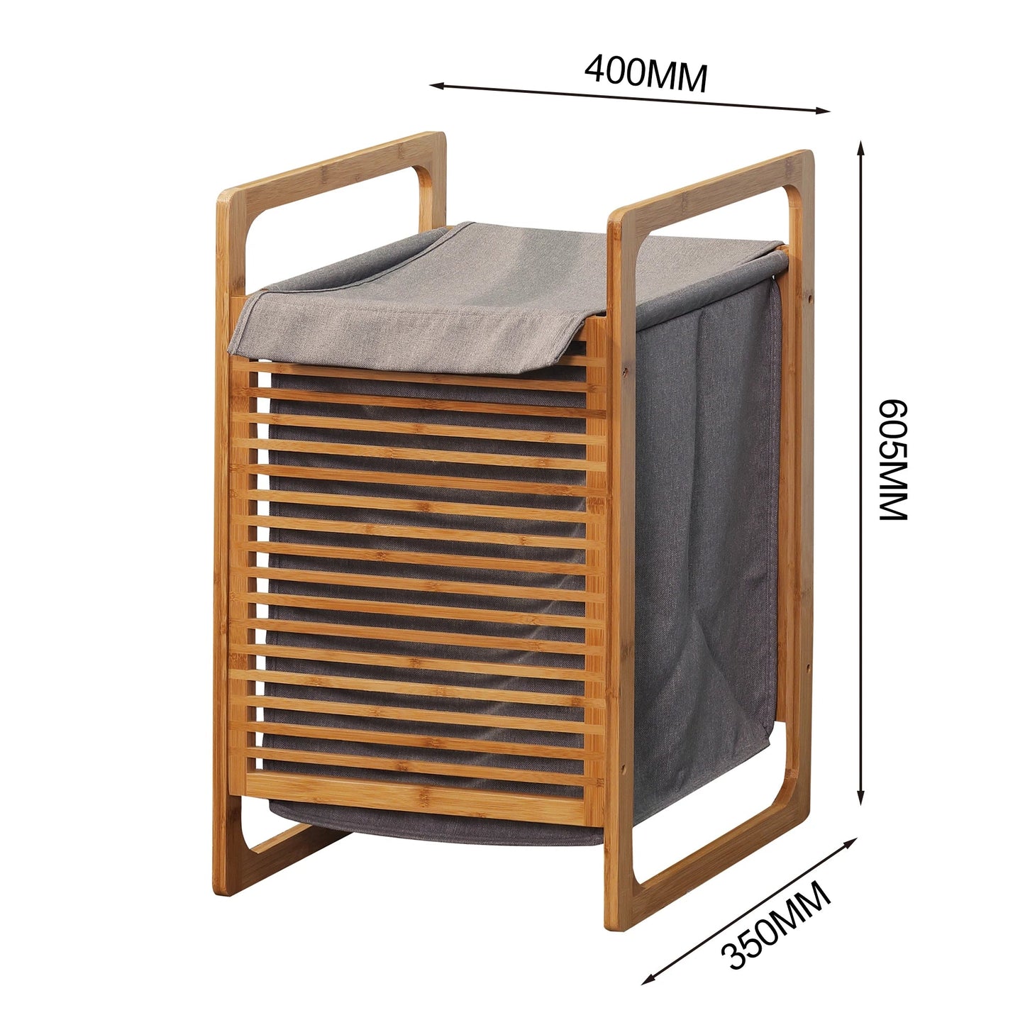 Bamboo Wood Laundry Basket