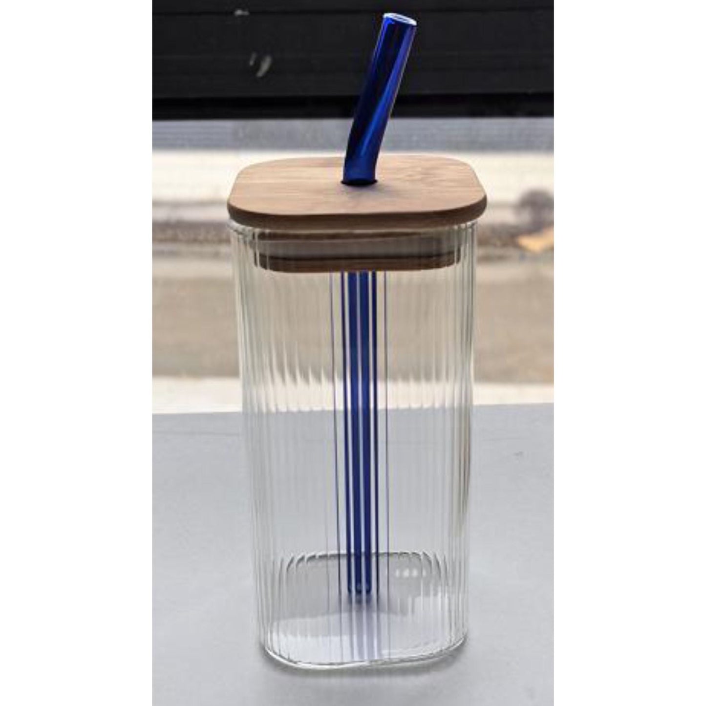 Square Glass Sipper