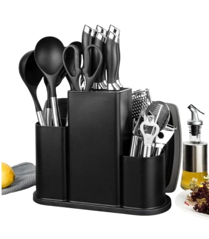 20PCS Kitchenware Set Steel – Durable & Stylish Cooking Tools