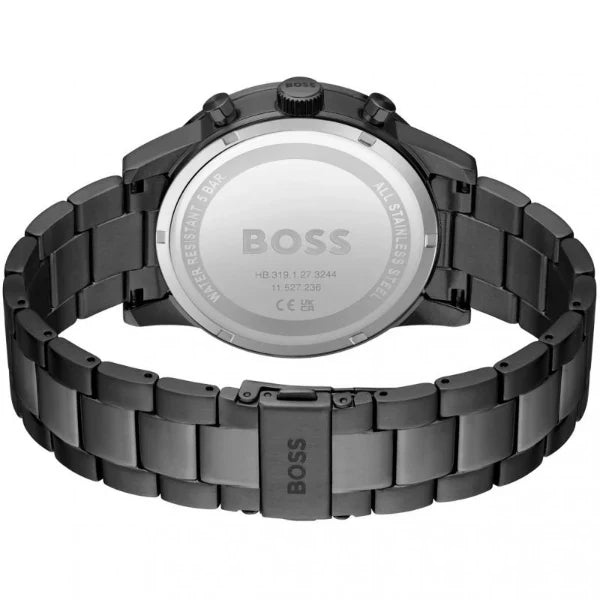 HUGO BOSS Allure Grey Stainless Steel Grey Dial Chronograph Quartz Watch for Gents - 1513924