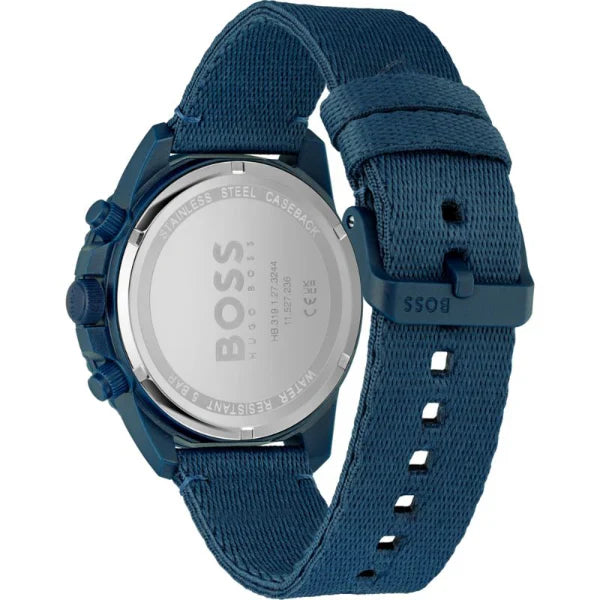 HUGO BOSS Admiral Blue Plastic/Resin Strap Blue Dial Chronograph Quartz Watch for Gents - 1513919