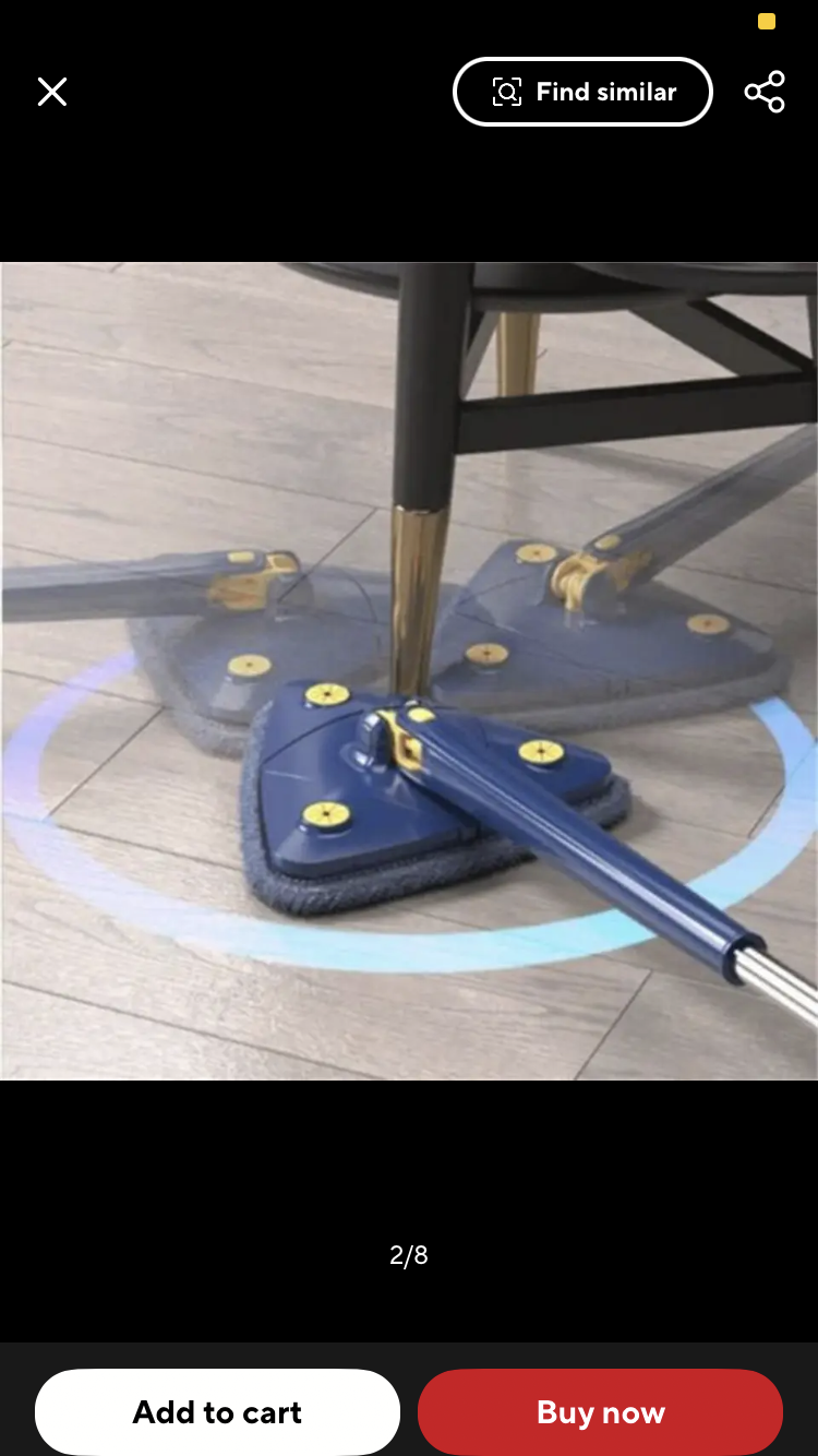 360 Rotating Triangle Adjustable Mop