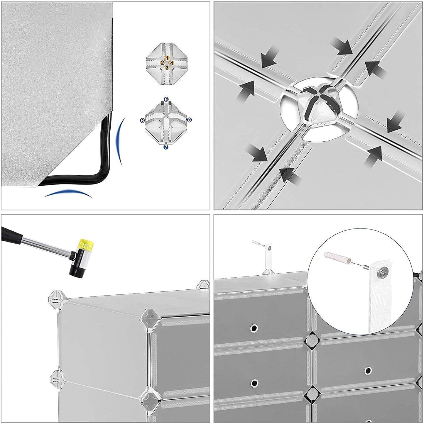 Elite Frosted Long-Profile 4-Tier Shoe Organizer