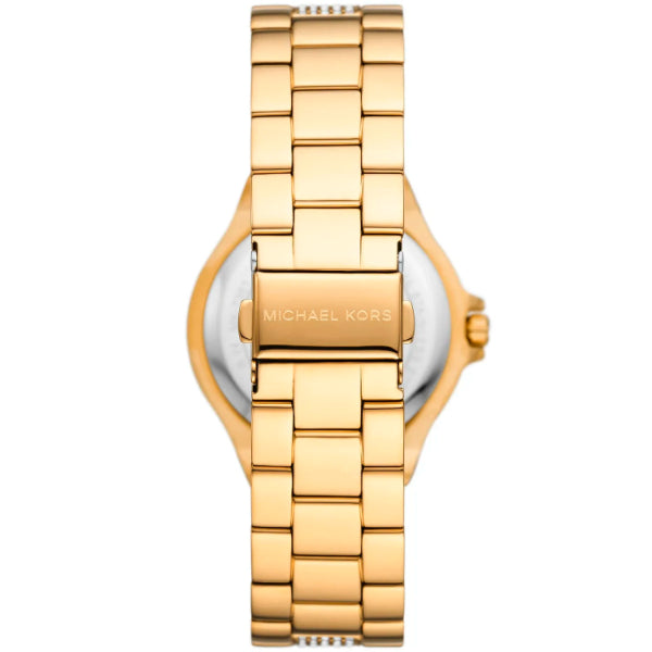 Michael Kors Lennox Gold Stainless Steel Silver Dial Quartz Watch for Ladies - MK-7361