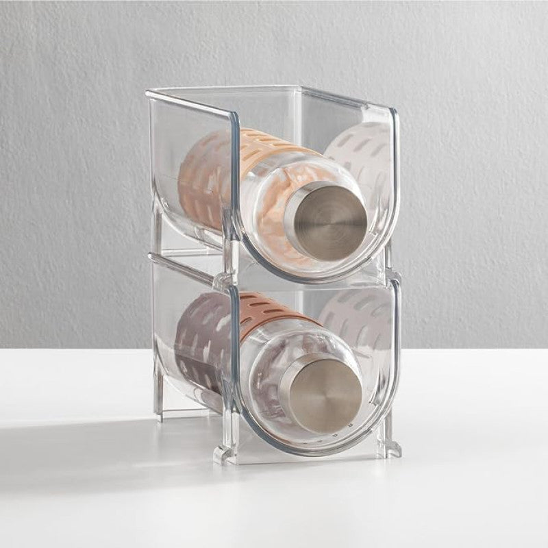 Limon FridgeMate Stackable Bottle Holder – Space-Saving Fridge & Kitchen Organizer (2128) | Adornia.pk