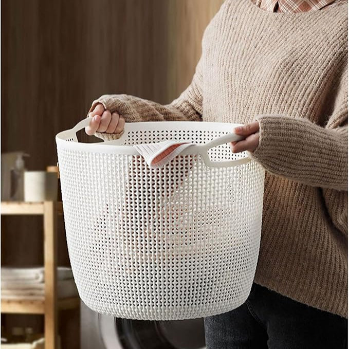 Round Flexi Laundry Basket with Handles (2138) by Limon