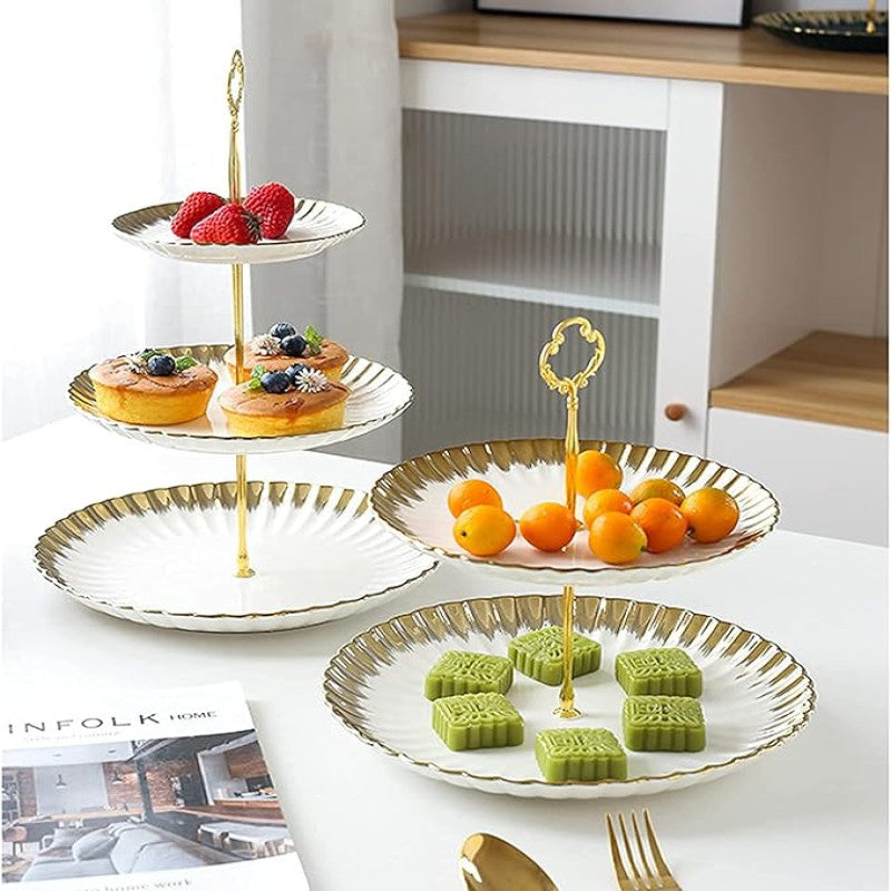 3 Layer, Reusable Round Cake Stand - Fruit Display