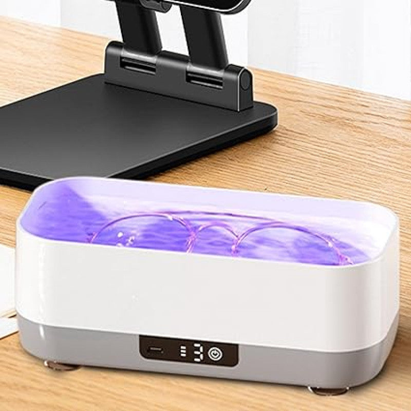 USB Rechargeable High Frequency Vibration Cleaner with 360° Multi-Speed Vibration and Silicone Tray