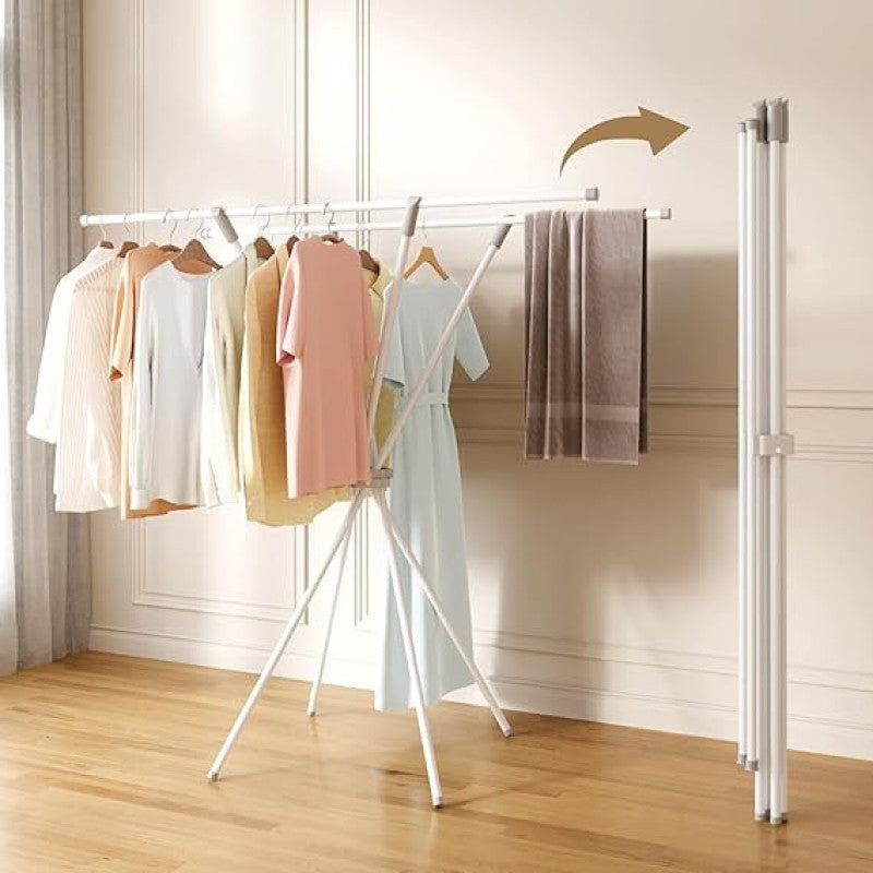 X-Type Drying Hanger - Foldable Portable Clothes Drying Rack