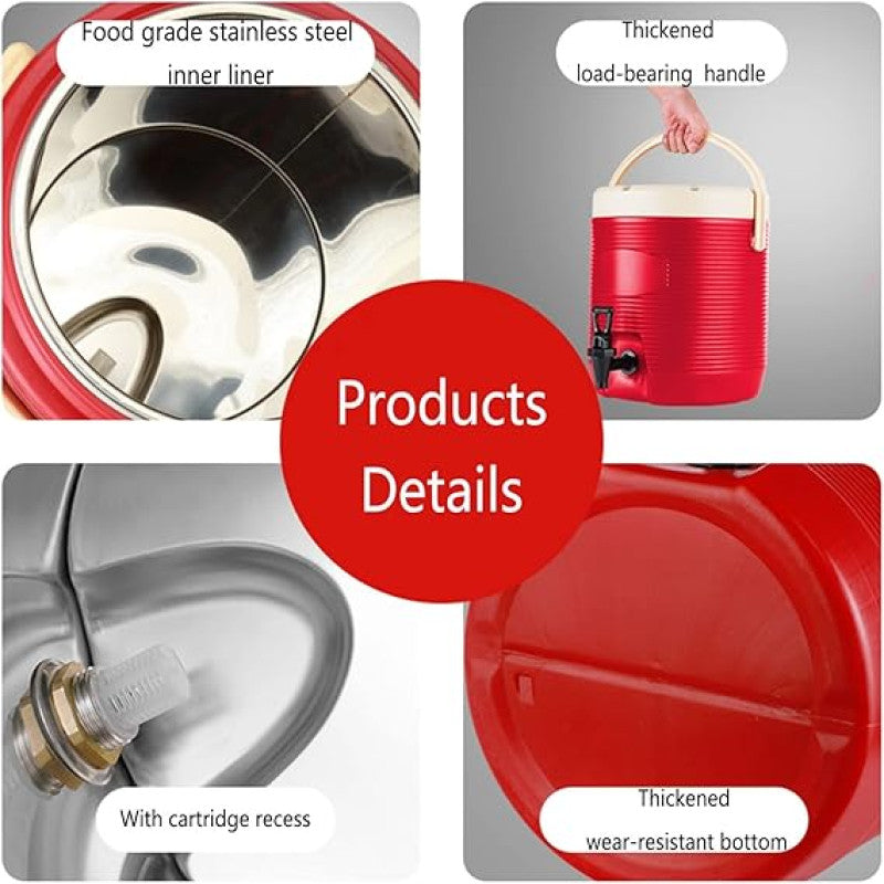 Stainless Steel Insulated Barrel -  Hot and Cold  Bucket