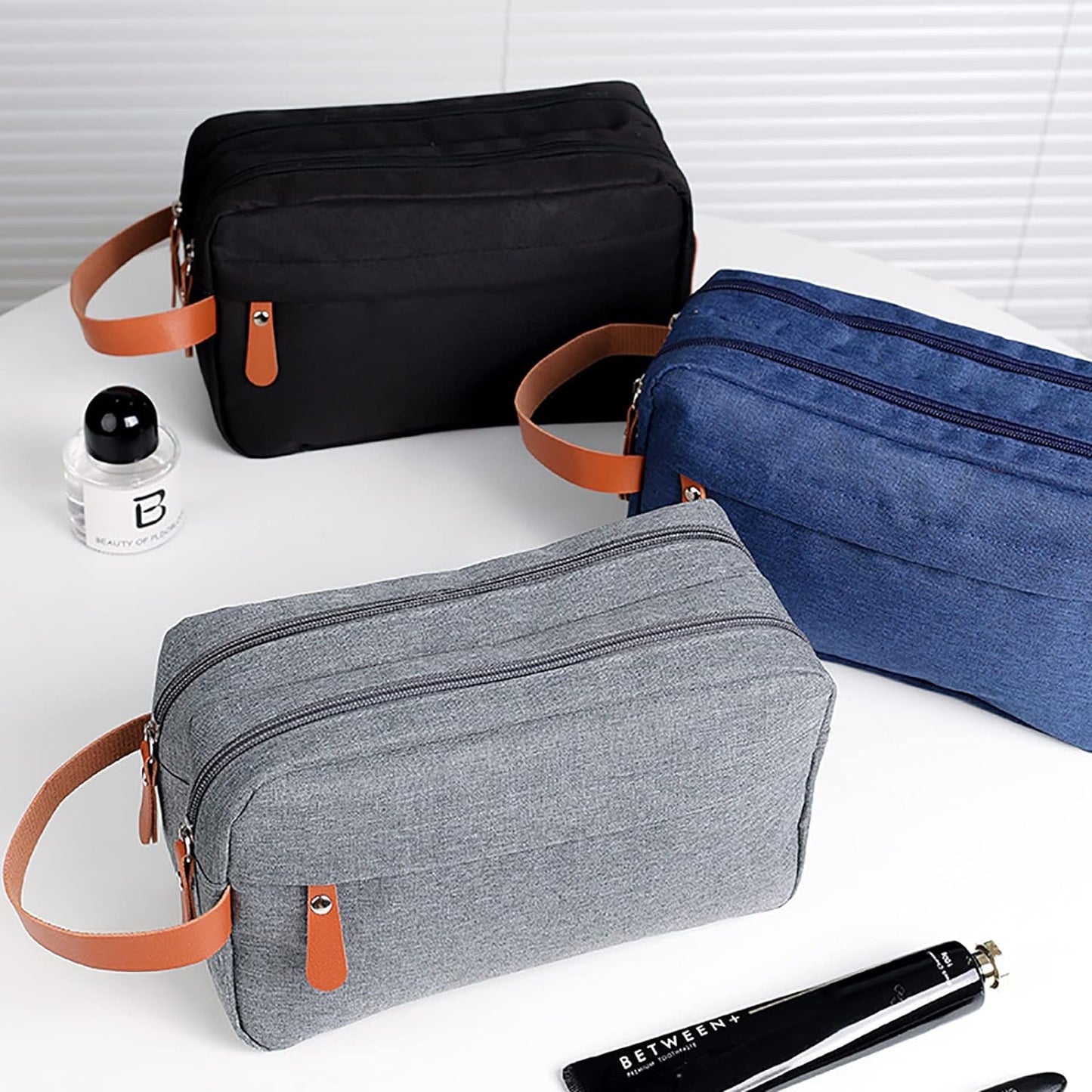 Dual Pocket Travel Toiletry Bag