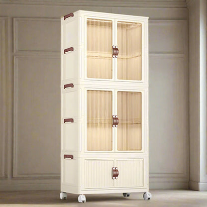 3-Layer Folding Storage Cabinet – Spacious & Foldable Design