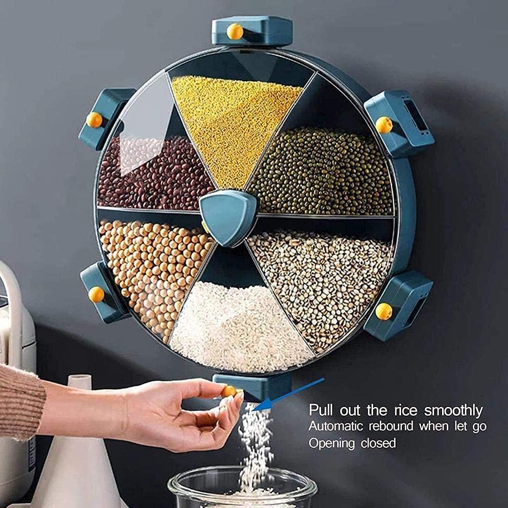 Wall-Mounted Rotating Grain Dispenser