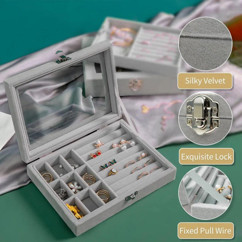 Jewelry Display Holder Earrings Necklaces Storage Organizer