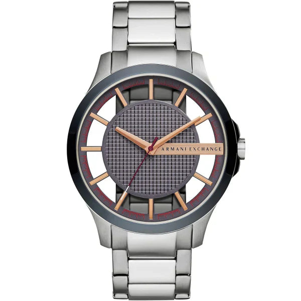 Armani Exchange Grey Stainless Steel Grey Dial Quartz Watch for Gents - AX2405