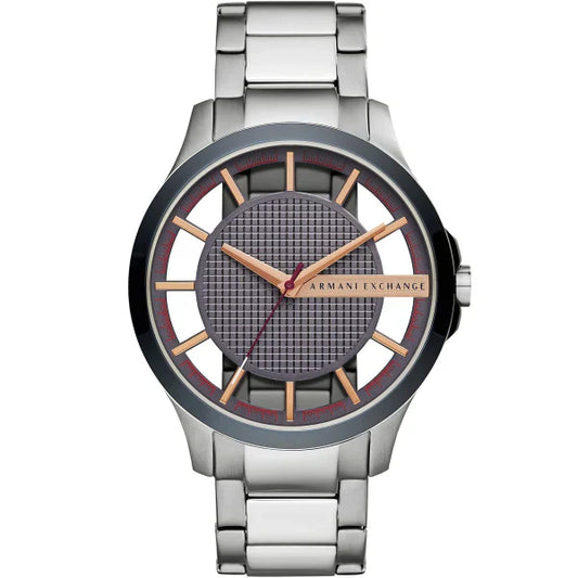 Armani Exchange Grey Stainless Steel Grey Dial Quartz Watch for Gents - AX2405