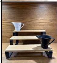 3-Tier Wooden Display Stand for Kitchen & Serving