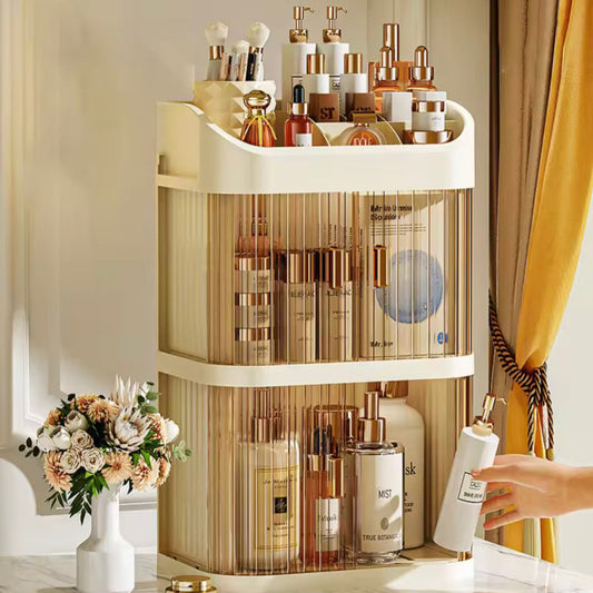 Large Capacity Makeup Storage Box | Dust Proof Cosmetics Organizer