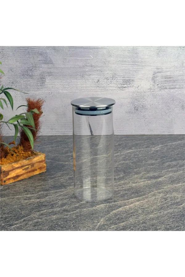 Glass Jar With Steel Lid Jar