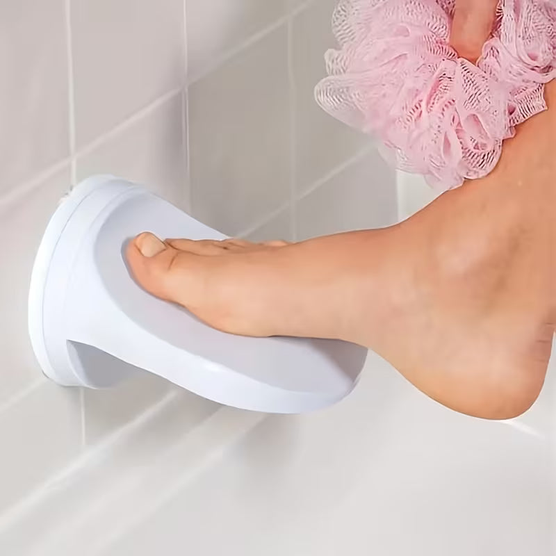 Foot Shower Pedal | Shower Foot Rest with Suction Cup