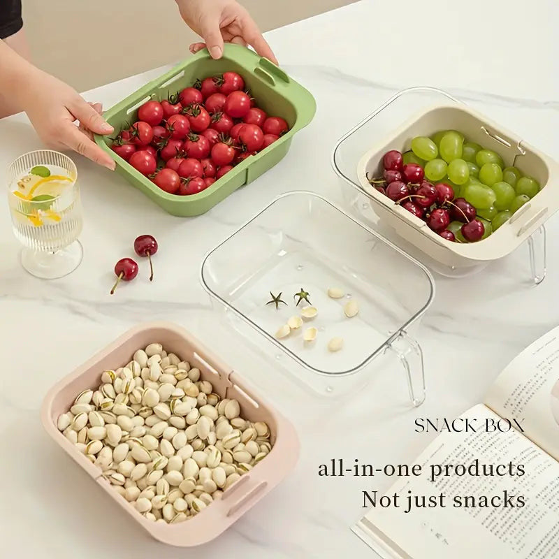 Plastic Fruit and Vegetable Washing Drain Basket