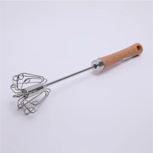 Wooden Handle Stainless Steel Whisker