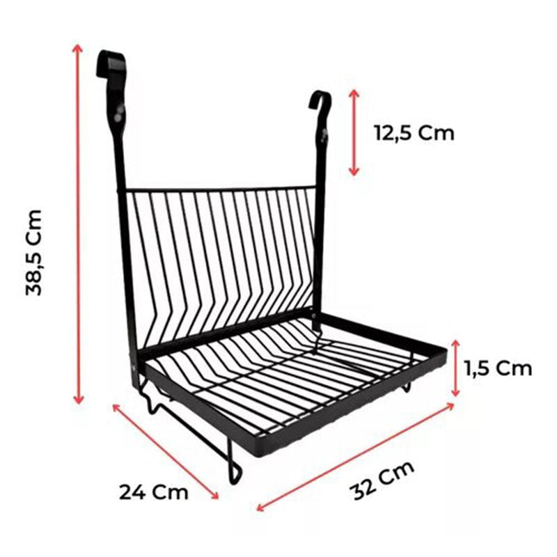 Wall-Mounted Kitchen Rack Set – Space-Saving Dish Organizer