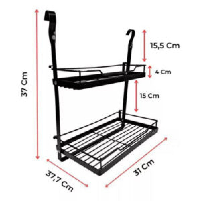 Wall-Mounted Kitchen Rack Set – Space-Saving Dish Organizer