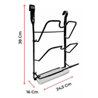 Wall-Mounted Kitchen Rack Set – Space-Saving Dish Organizer